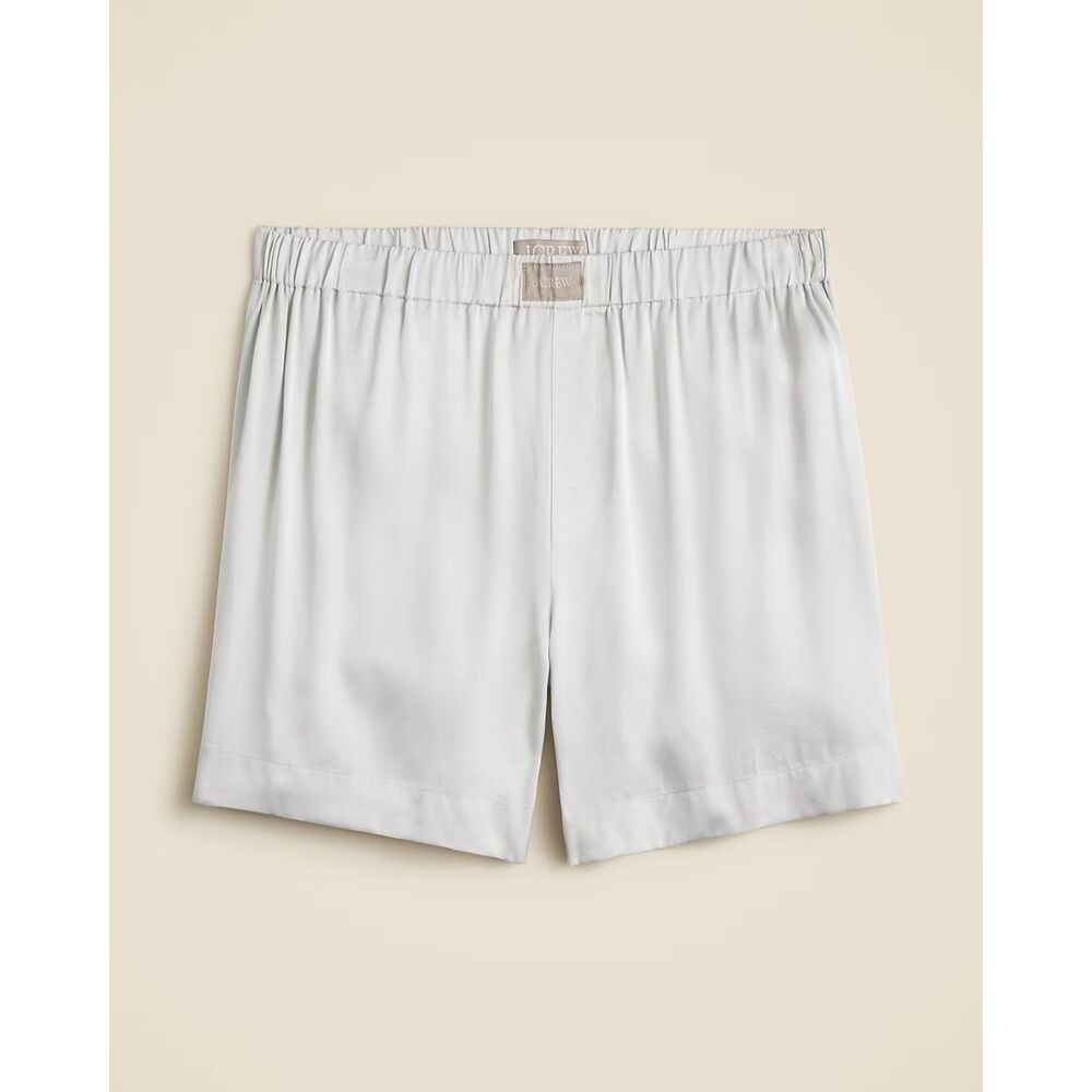 EUC J.Crew Women’s Soft Shine Satin Boxer Cream, size: M